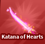 Blade Ball All Server Katana of Hearts