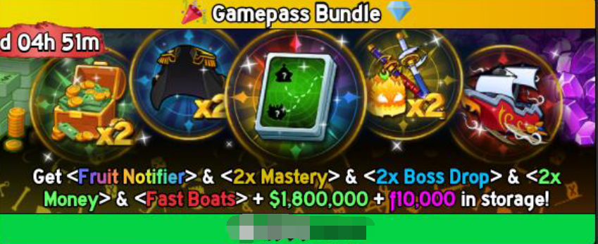 Blox Fruits Items Gamepass Bundle