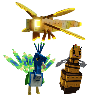 Grow a Garden Items All Server Dragonfly + Queen Bee + Peacock Bundle