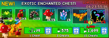 Grow a Garden Items All Server Exotic Enchanted Chest*1