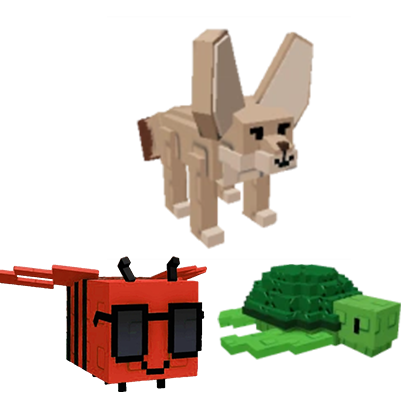 Grow a Garden Items All Server Fennec Fox + Disco Bee + Sea Turtle Bundle