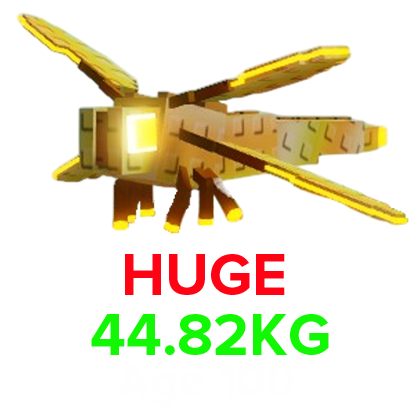 Grow a Garden Items All Server Mega Dragonfly (HUGE) (44.82KG Age 100)