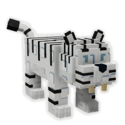 Grow a Garden Items Mega White Tiger (HUGE) (38-40KG Age 100)