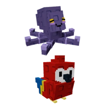 Grow a Garden Items All Server Mimic Octopus + Scarlet Macaw Bundle