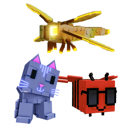Grow a Garden Items All Server Moon Cat + Dragonfly + Disco Bee Bundle