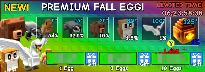 Grow a Garden Items All Server Premium Fall Egg*1