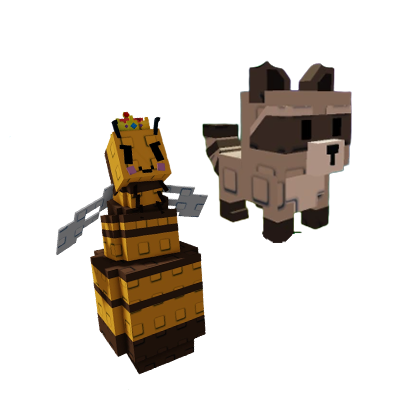 Grow a Garden Items All Server Queen Bee + Raccoon Bundle