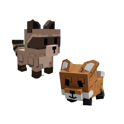 Grow a Garden Items All Server Raccoon+Red Fox Bundle