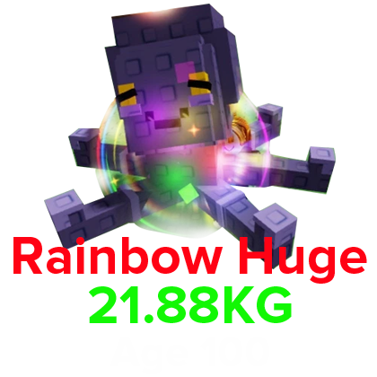 Grow a Garden Items All Server Rainbow Mimic Octopus (HUGE) (21.88KG Age 100)