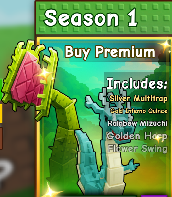 Grow a Garden Items All Server Season 1 Premium Pass(just premium,dont have cliam )