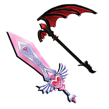 Murder Mystery 2 Items All Server Batwing & Heartblade Set