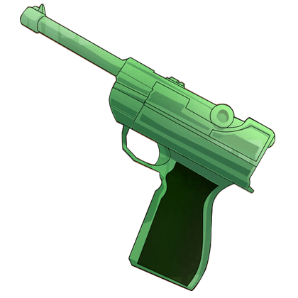 Green Luger Gun