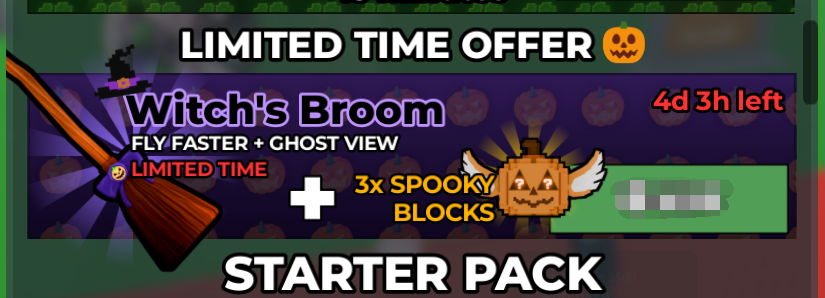 Steal a Brainrot Shop All Server Halloween Pack