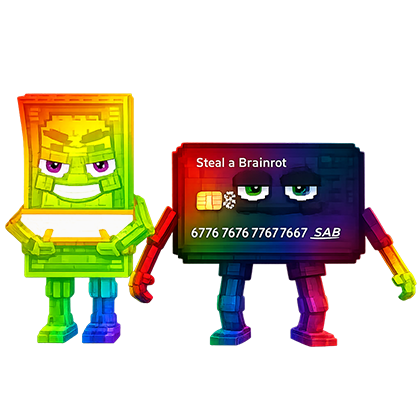 Steal a Brainrot Shop Rainbow Cash or Card