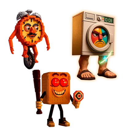 Steal a Brainrot Shop Tictac Sahur + Lavadorito Spinito ＋Tang Tang Keletang Bundle